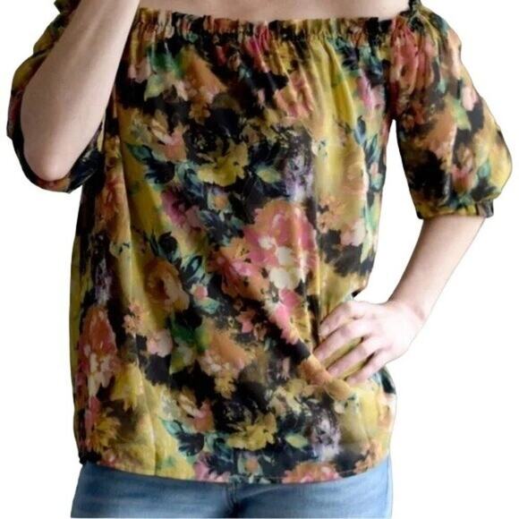 Stitch Fix Alice‎ Blue Kourtnie Off The Shoulder Blouse - Picture 1 of 6